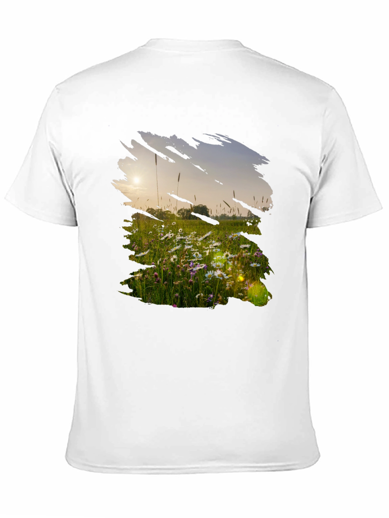 Field of Daisies Black Graphic Tee