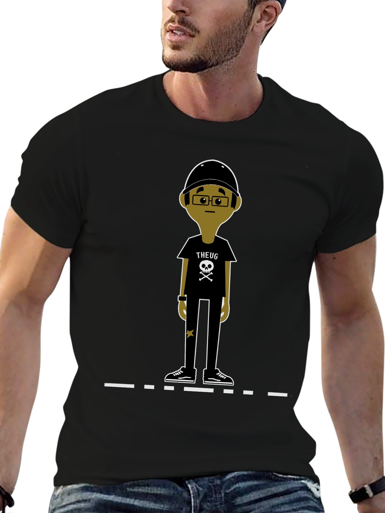 THEUG Character Graphic Tee - Cool Streetwear Style