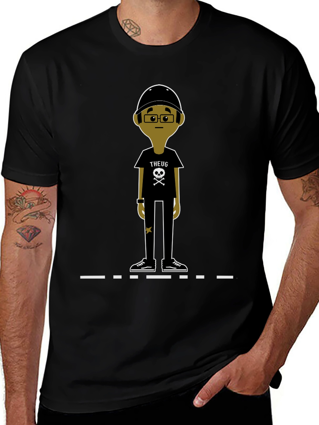THEUG Character Graphic Tee - Cool Streetwear Style