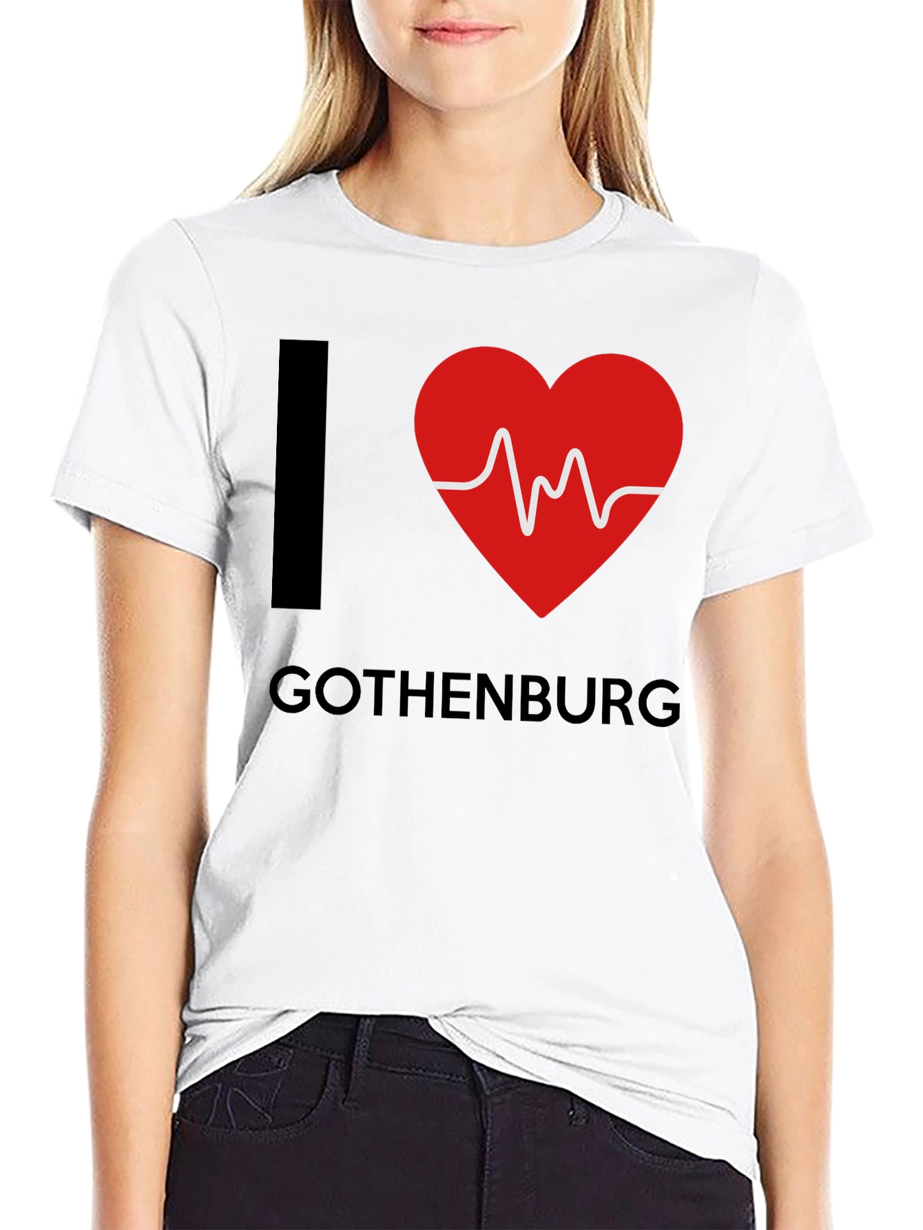I Heart Gothenburg Black T-Shirt