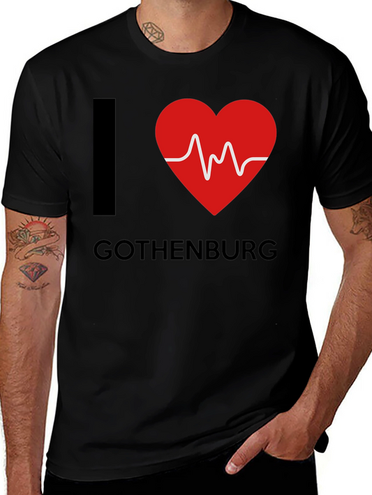 I Heart Gothenburg Black T-Shirt