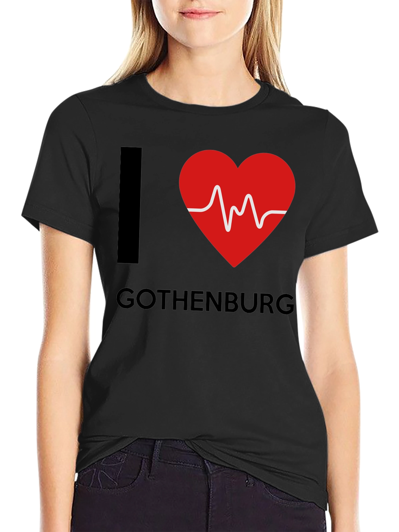 I Heart Gothenburg Black T-Shirt