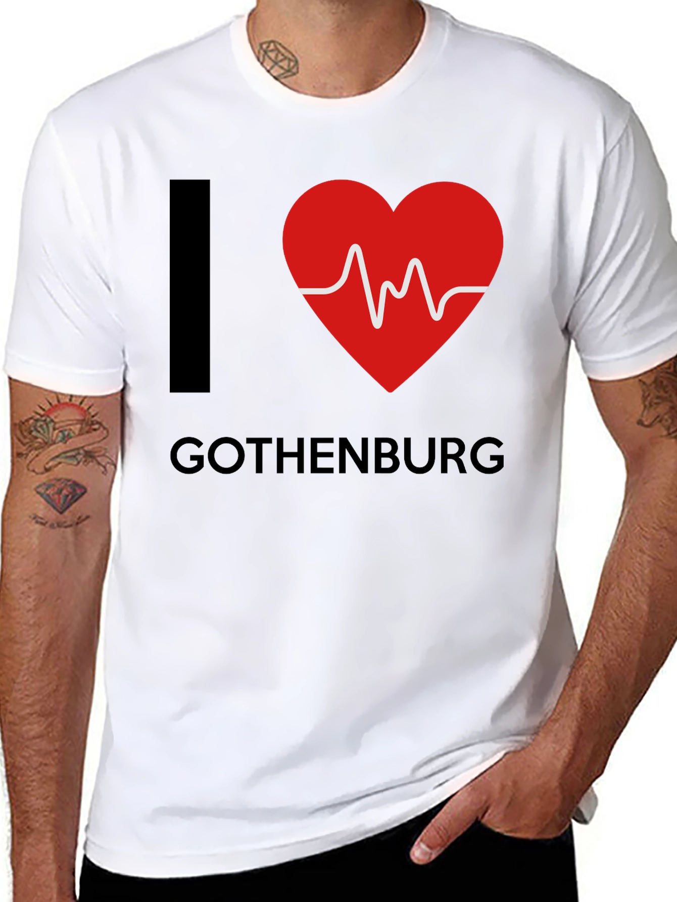 I Heart Gothenburg Black T-Shirt
