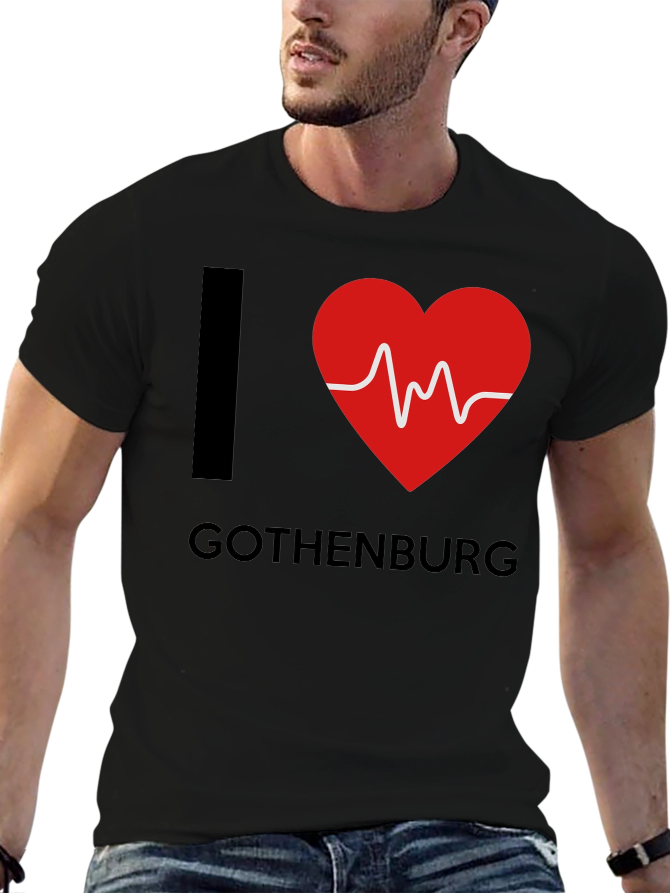 I Heart Gothenburg Black T-Shirt