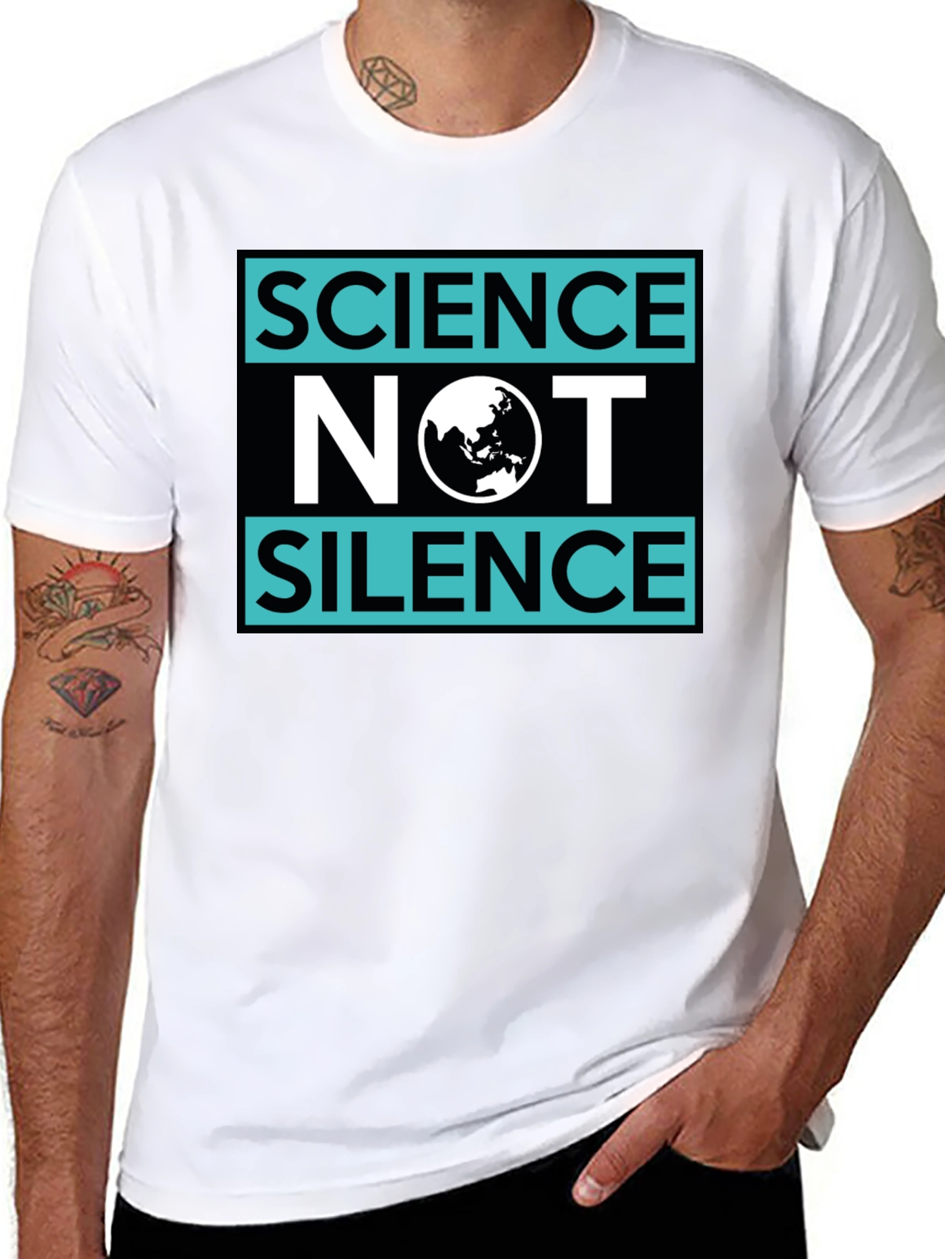 Science Not Silence Graphic T-Shirt