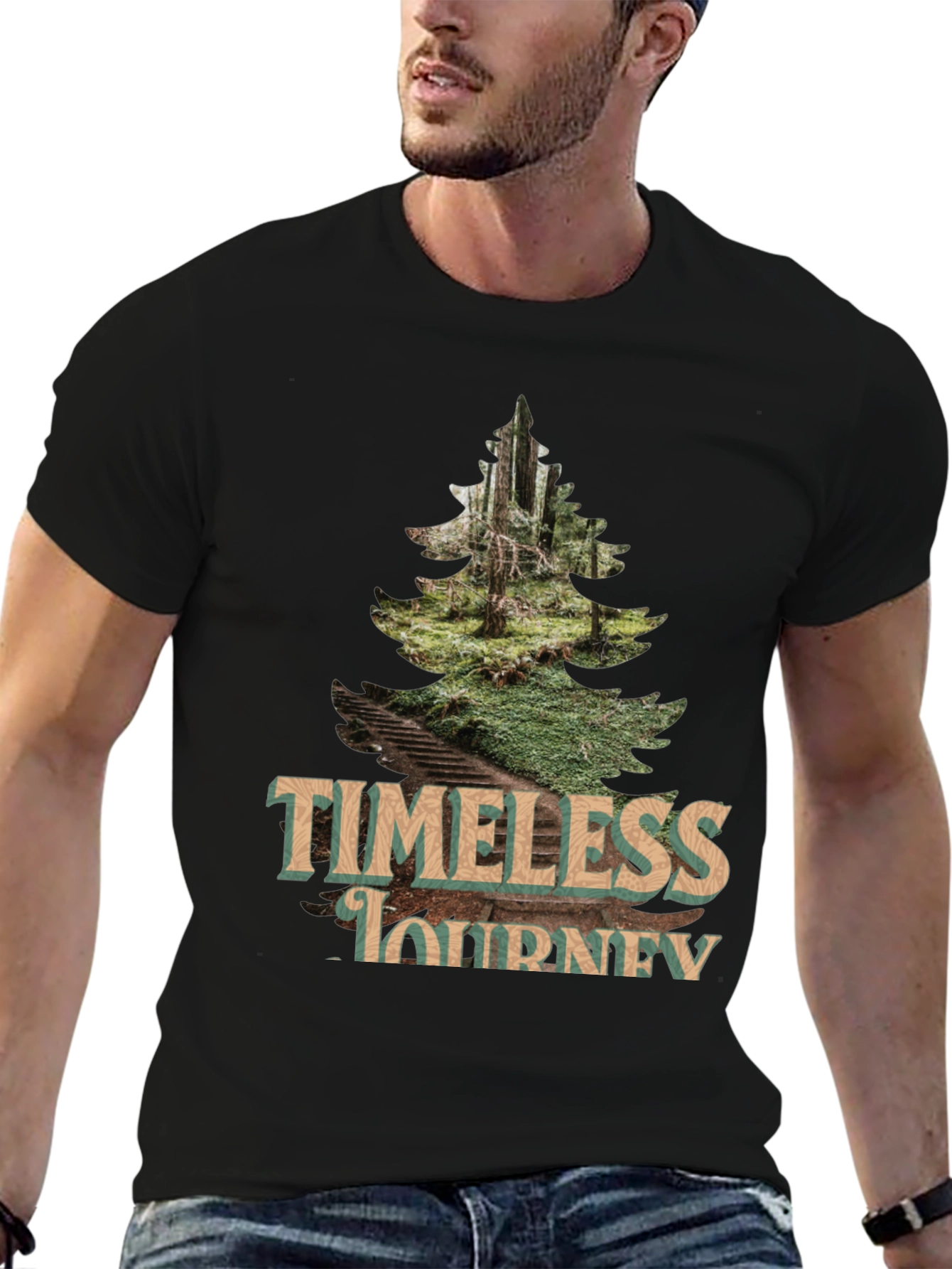 Timeless Journey Graphic Tee - Nature Inspired