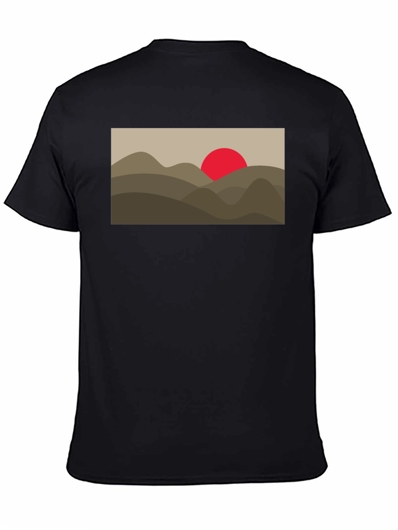 Sunrise Mountain Graphic Tee - Black