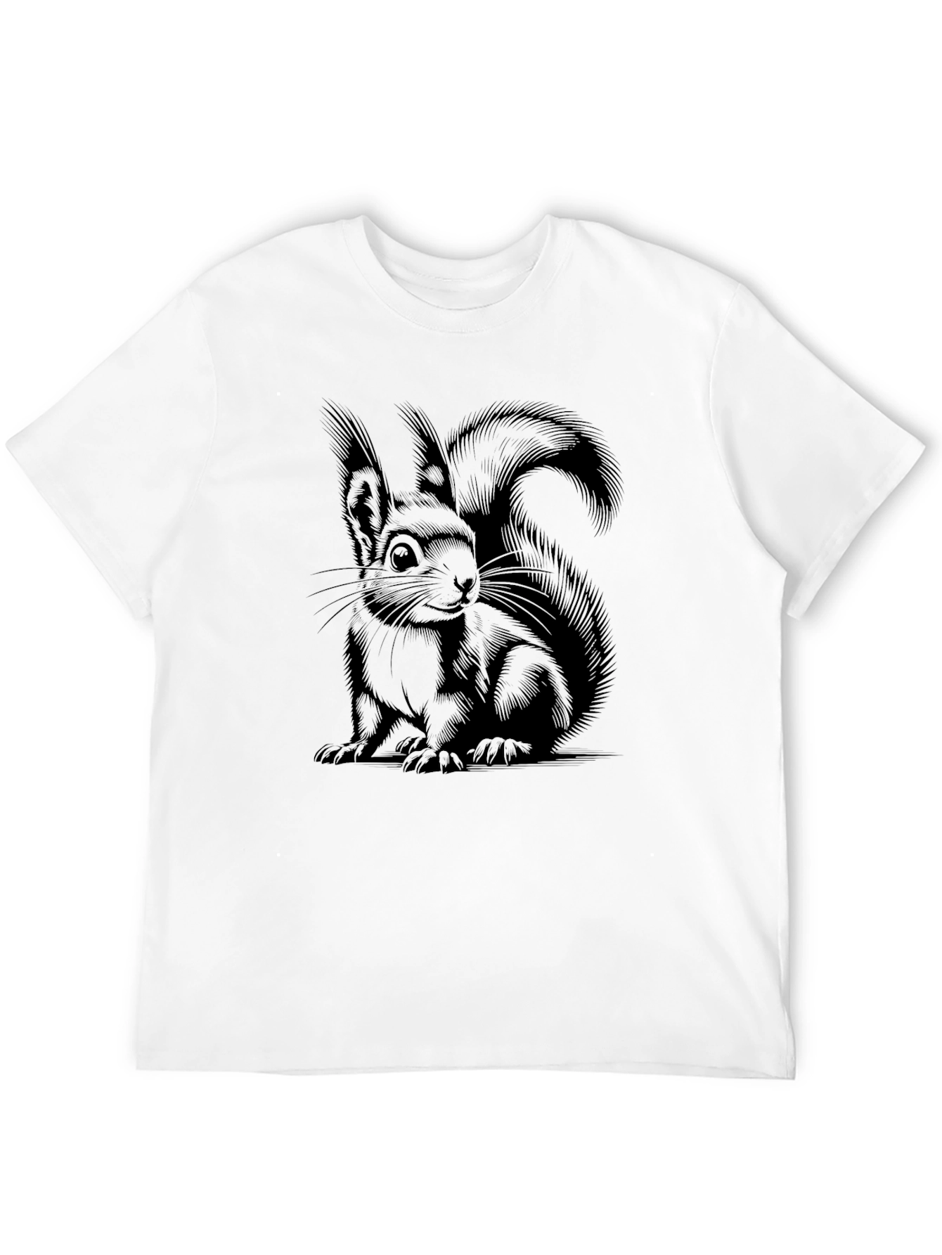 Squirrel Graphic T-Shirt - Unisex Black Tee