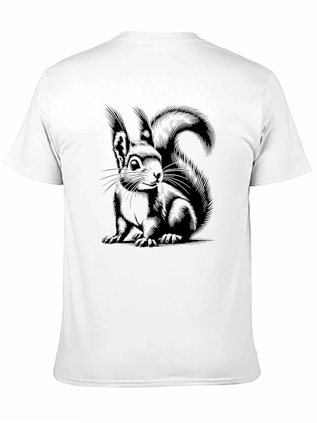 Squirrel Graphic T-Shirt - Unisex Black Tee