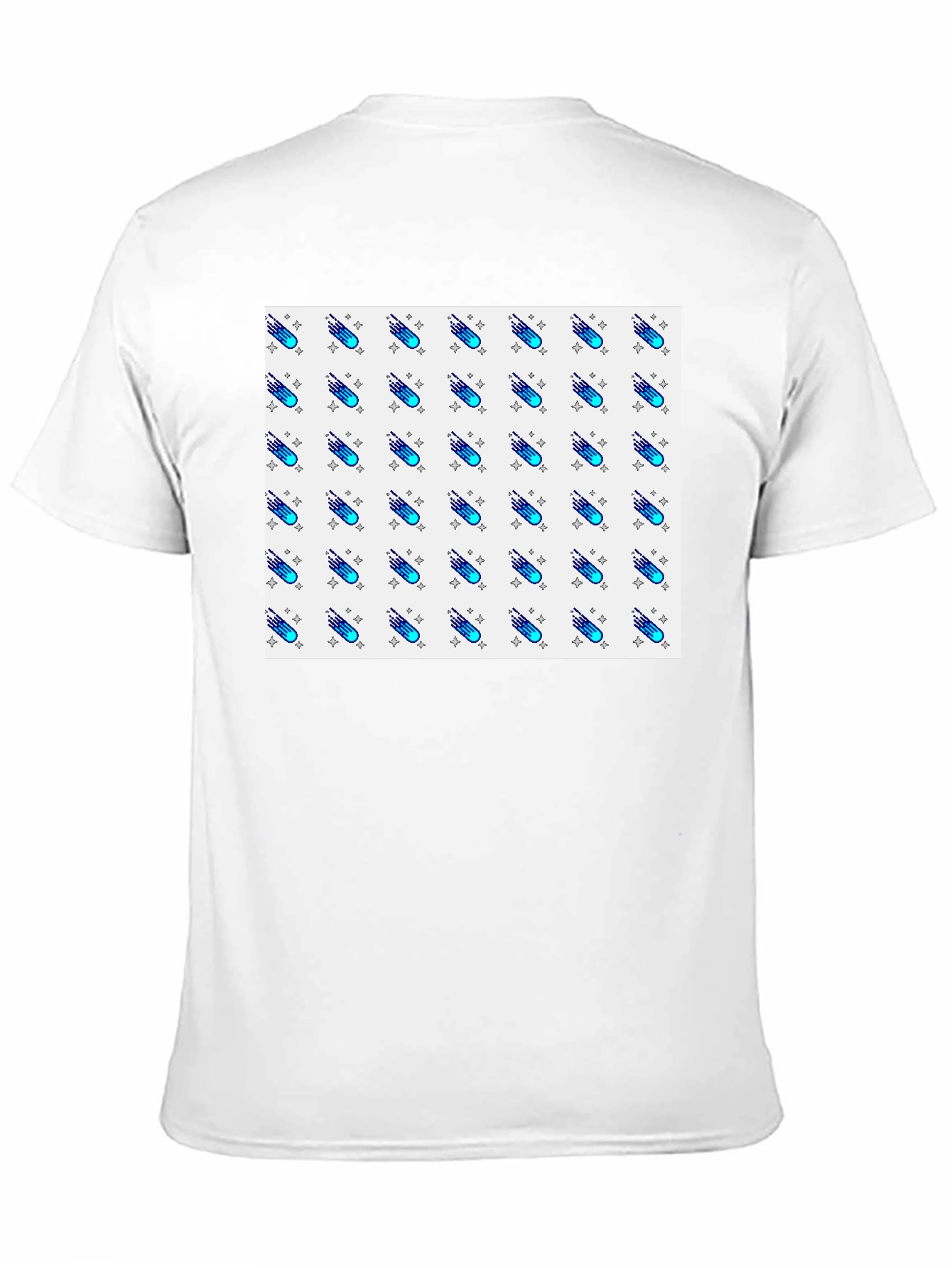 Cool Comet Pattern Black T-Shirt