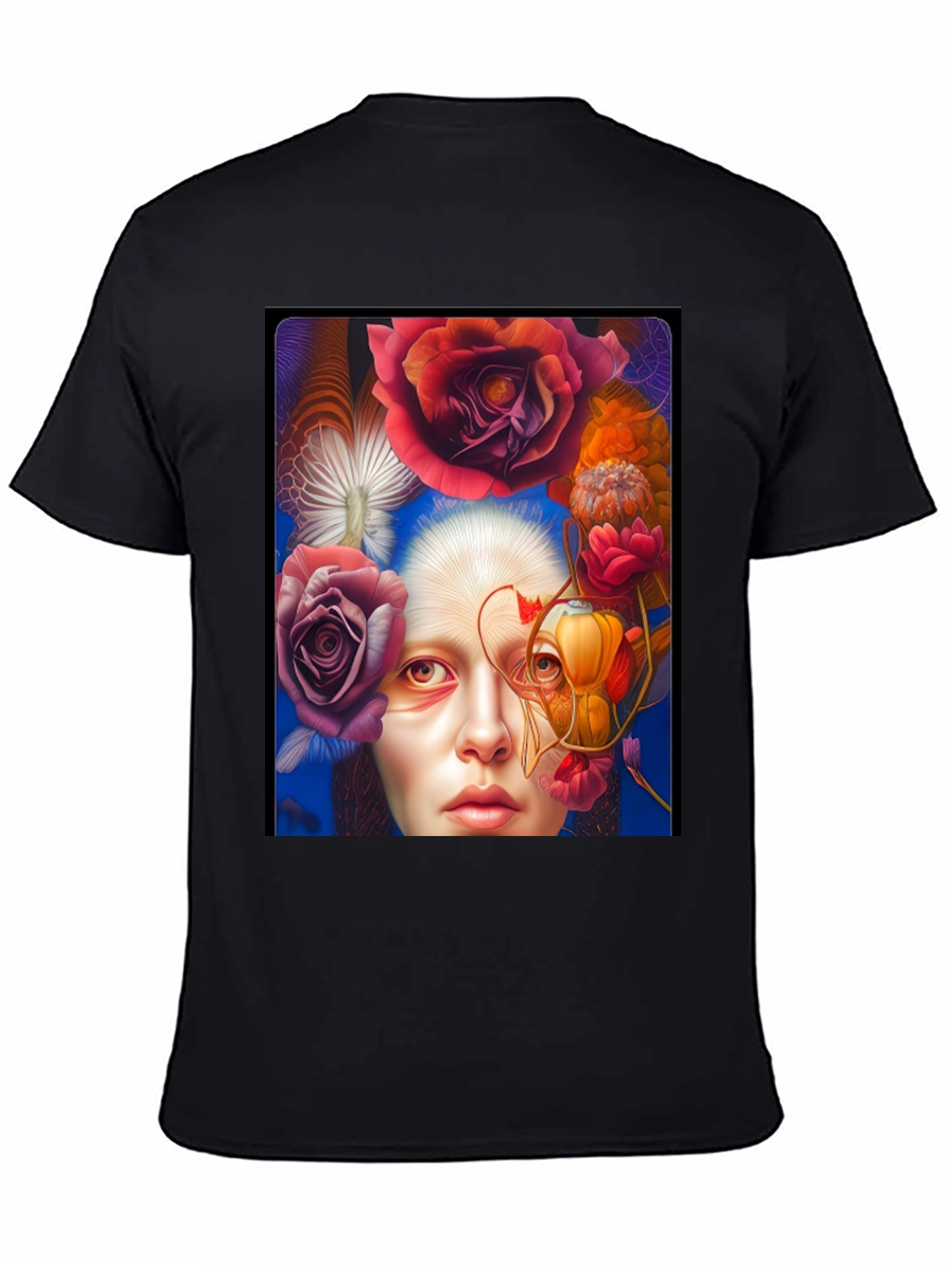 Floral Woman Graphic Tee - Unique Design