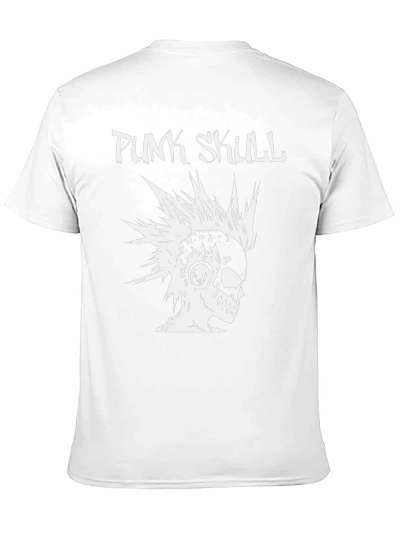 Punk Skull Graphic T-Shirt - Black Cotton Tee