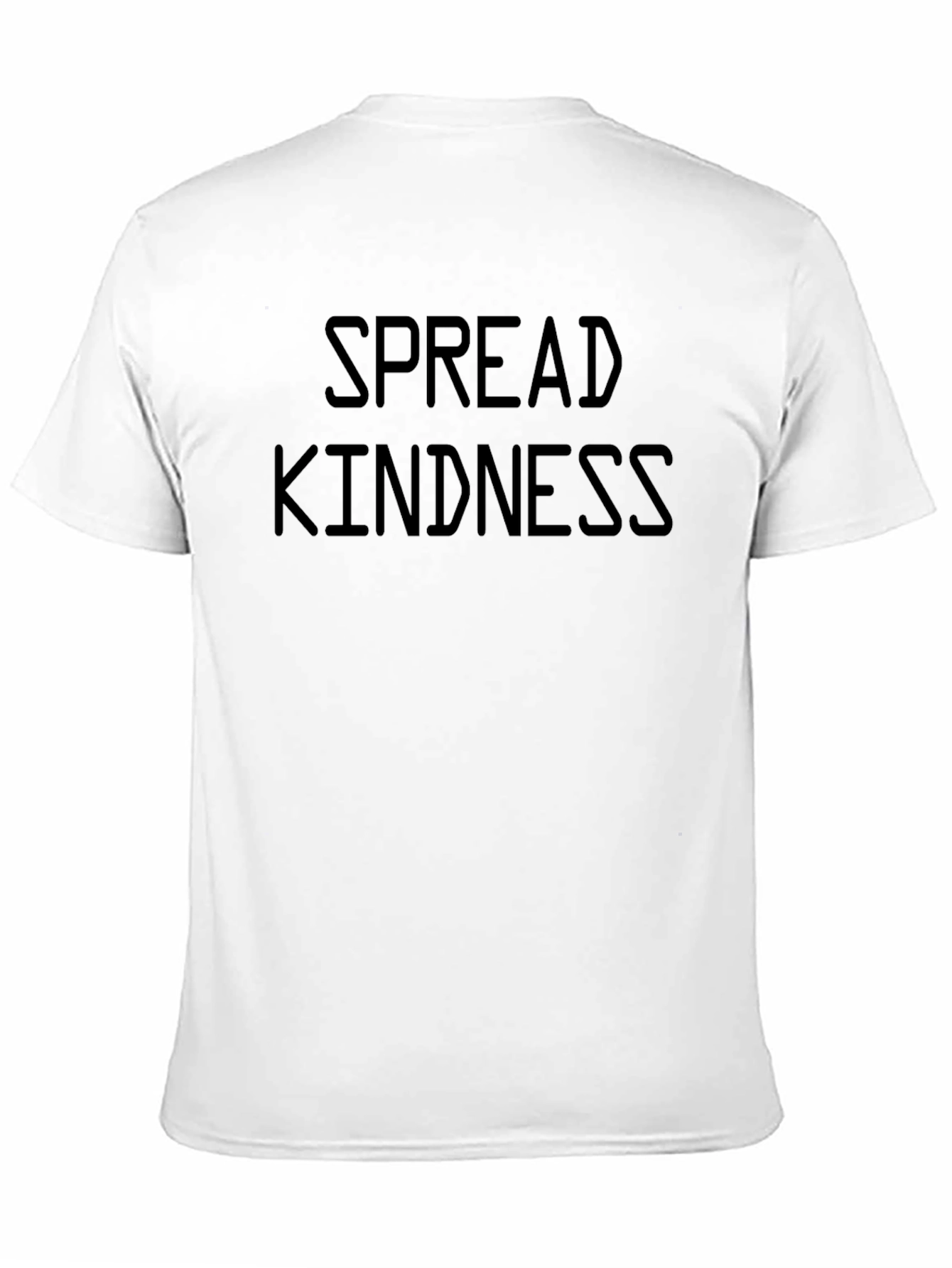 Spread Kindness Graphic Tee - Black Cotton T-Shirt