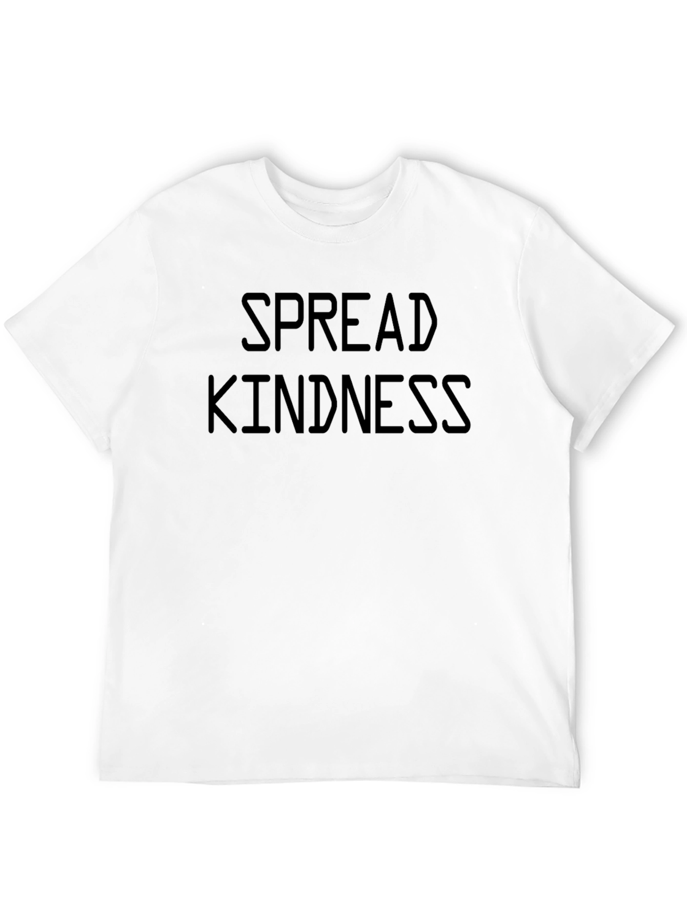 Spread Kindness Graphic Tee - Black Cotton T-Shirt