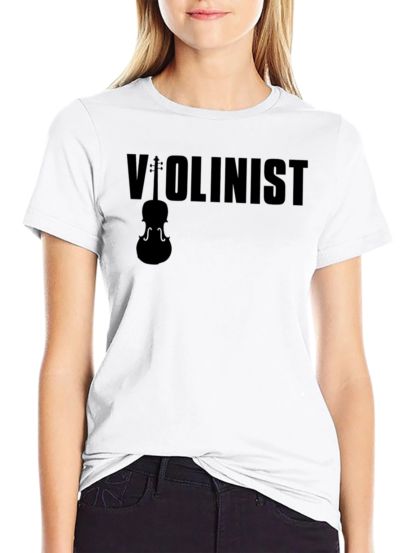 Violinist Graphic Tee - Music Lover T-Shirt