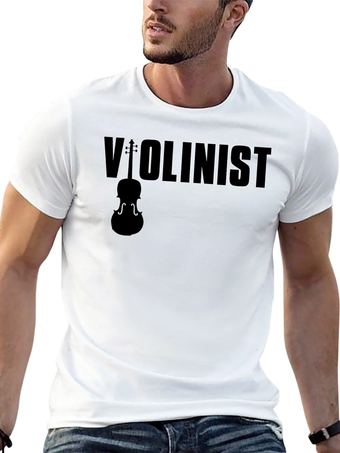 Violinist Graphic Tee - Music Lover T-Shirt