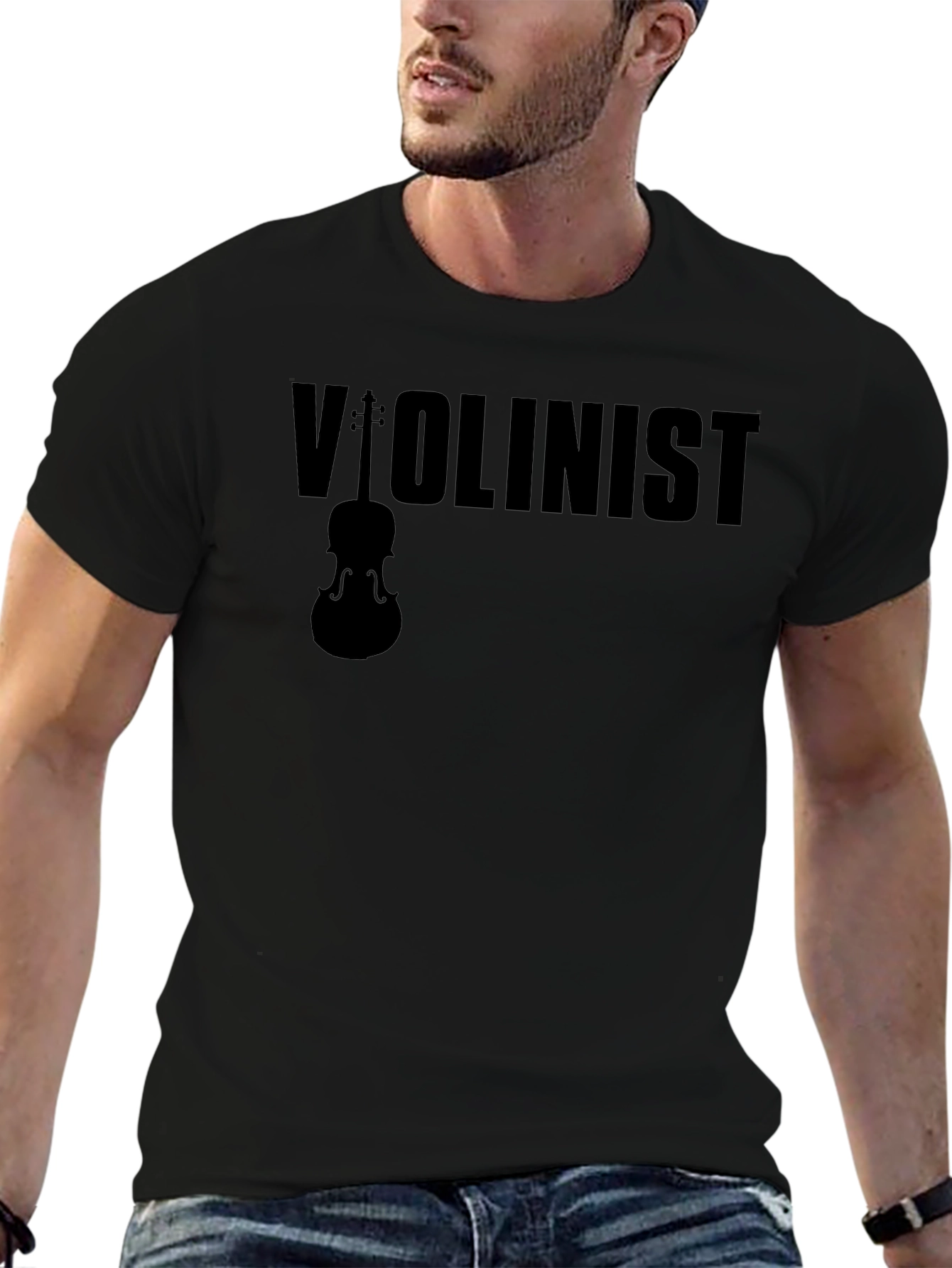 Violinist Graphic Tee - Music Lover T-Shirt