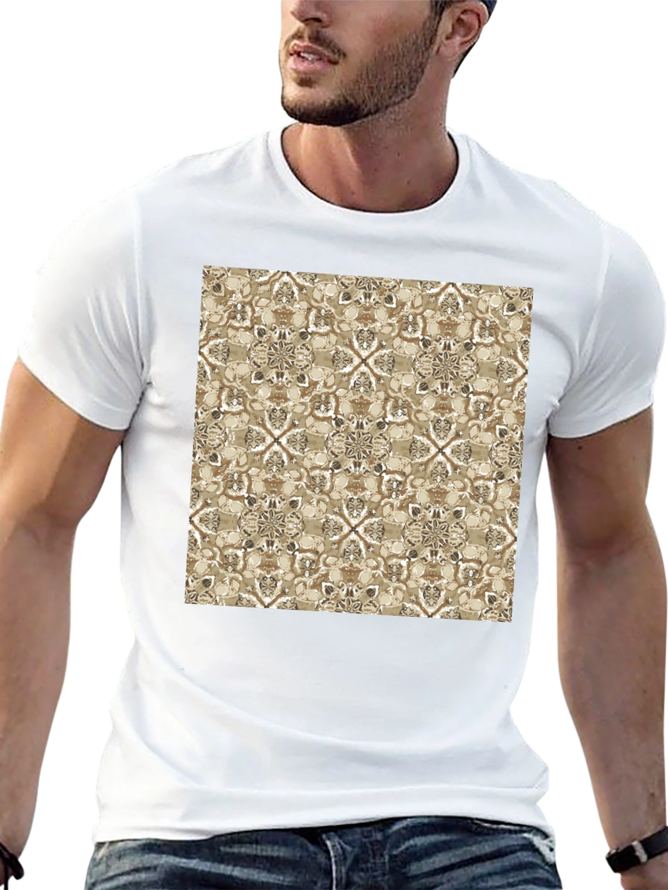 Patterned Graphic Tee