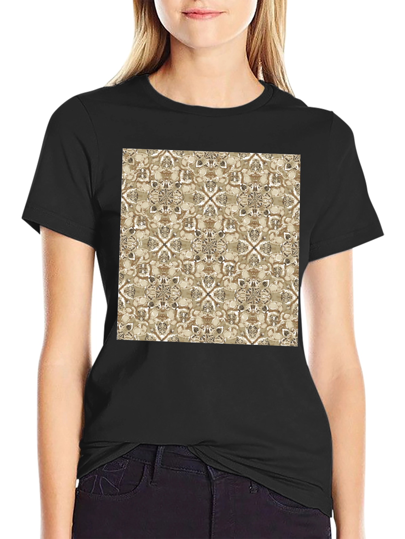Patterned Graphic Tee