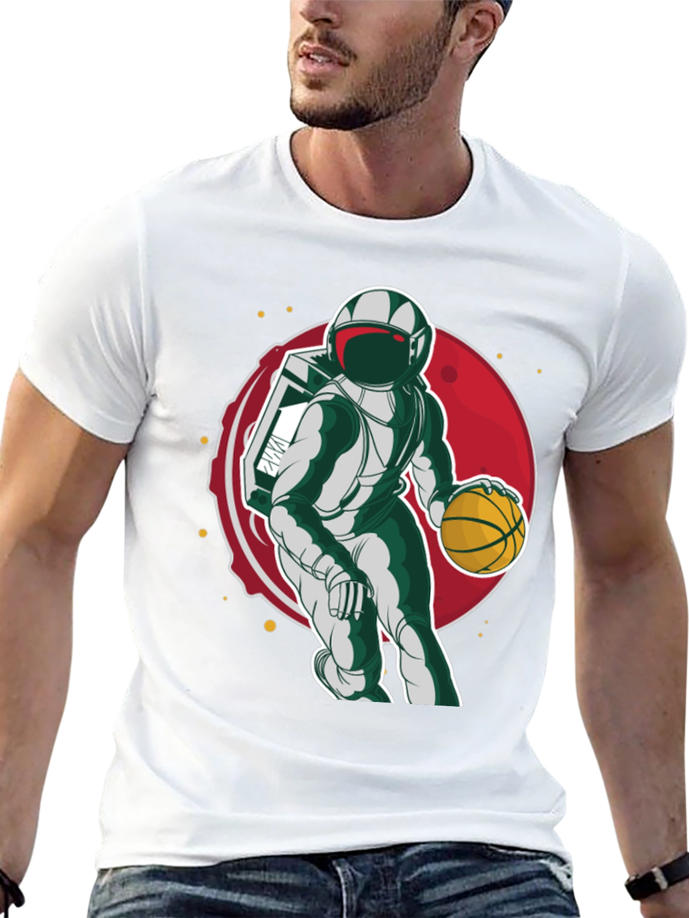Astronaut Basketball T-Shirt