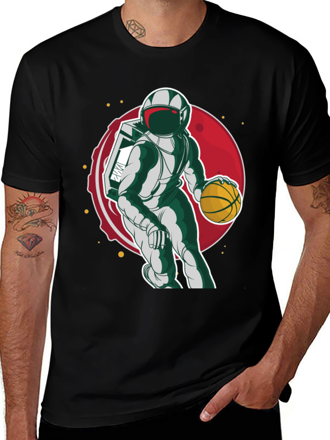 Astronaut Basketball T-Shirt