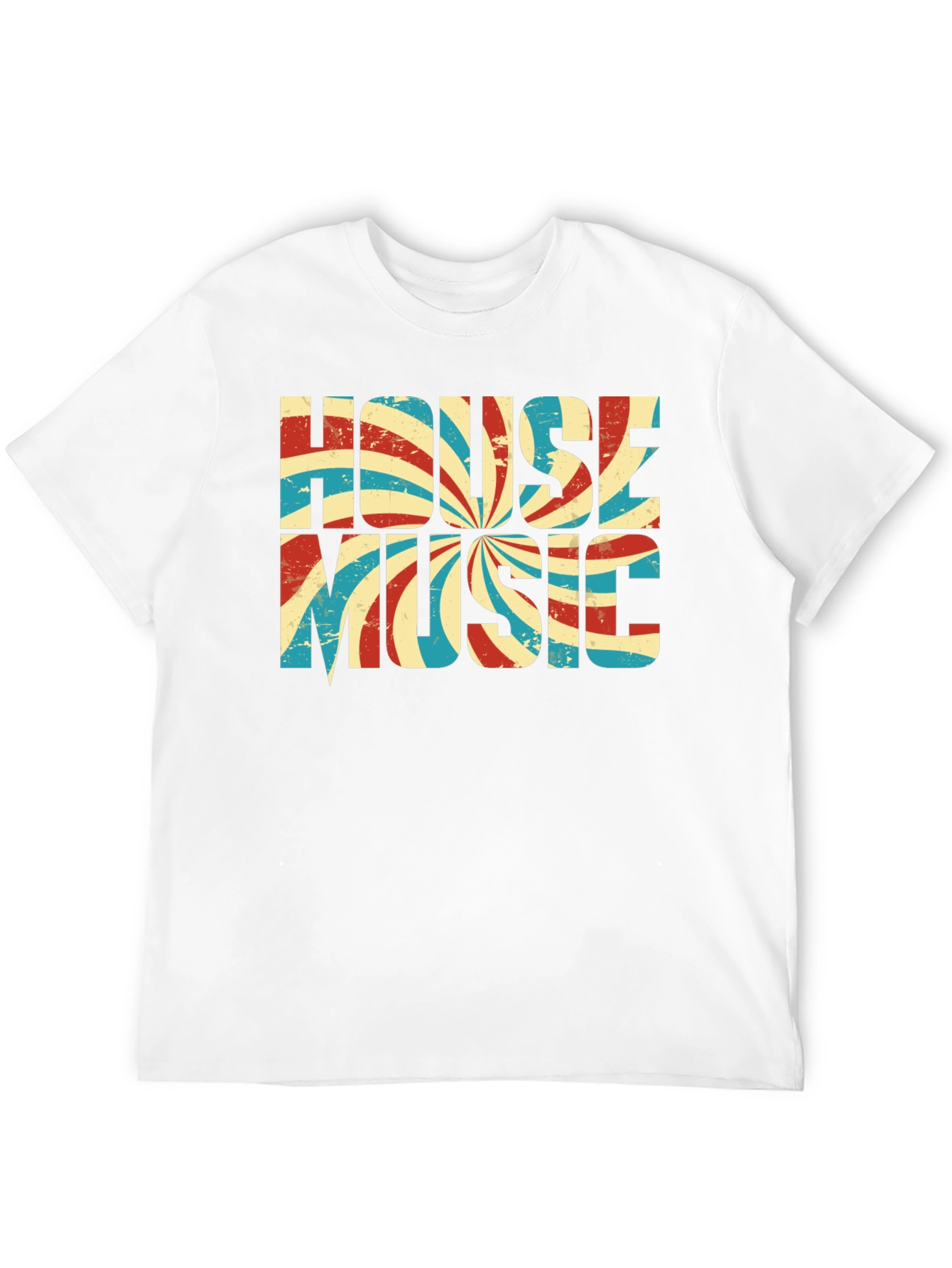 Retro House Music Graphic Tee - Black