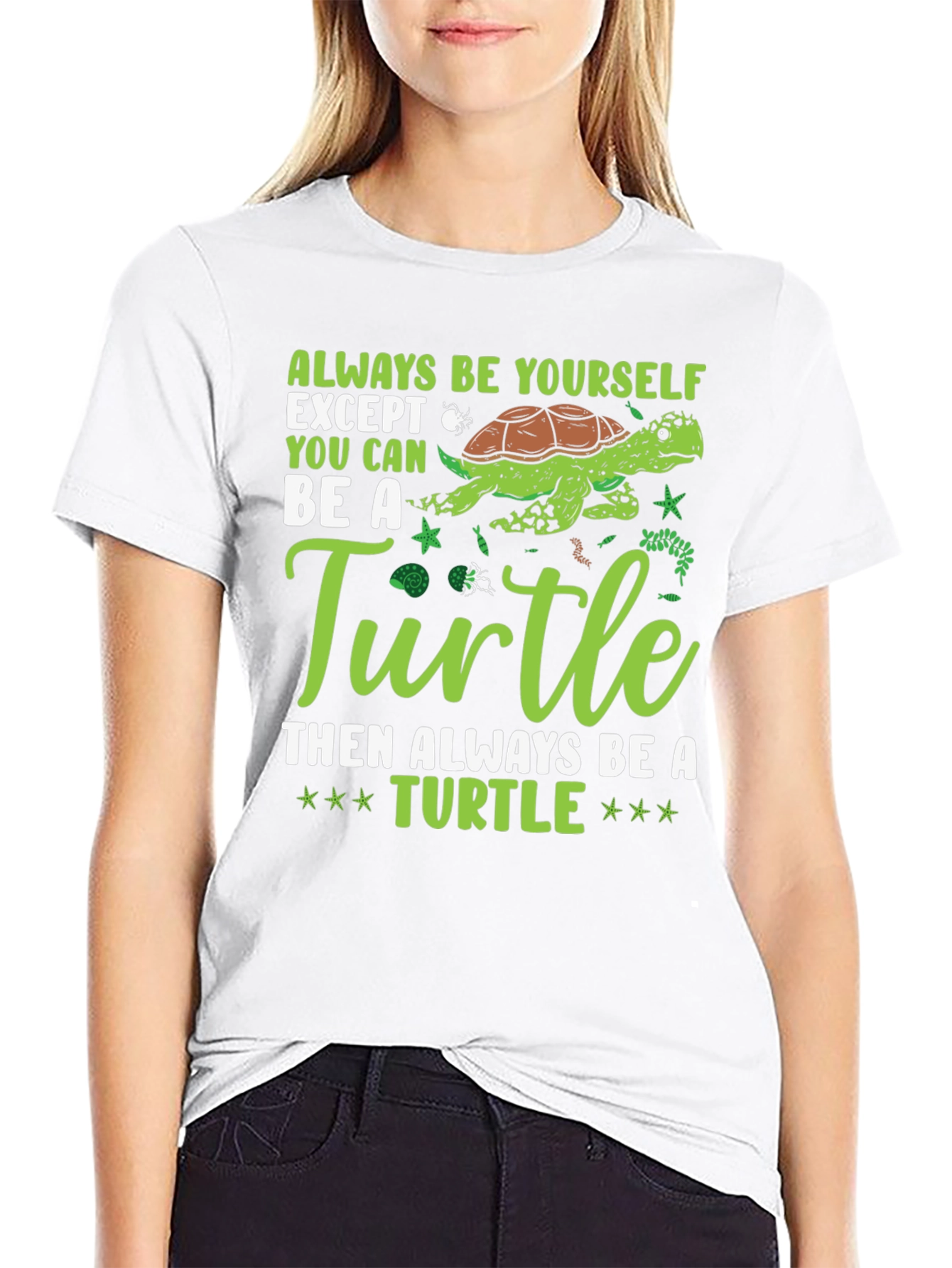 Always Be Yourself Turtle Graphic Tee