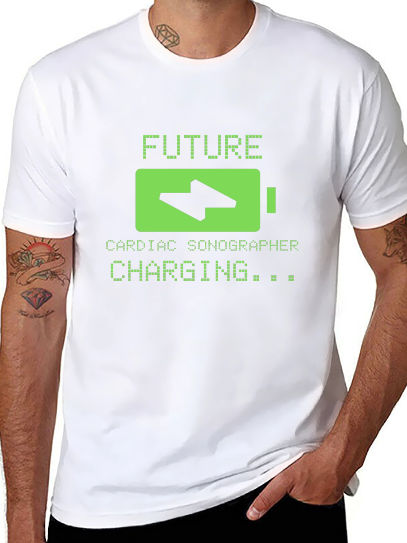 Future Cardiac Sonographer Charging T-Shirt