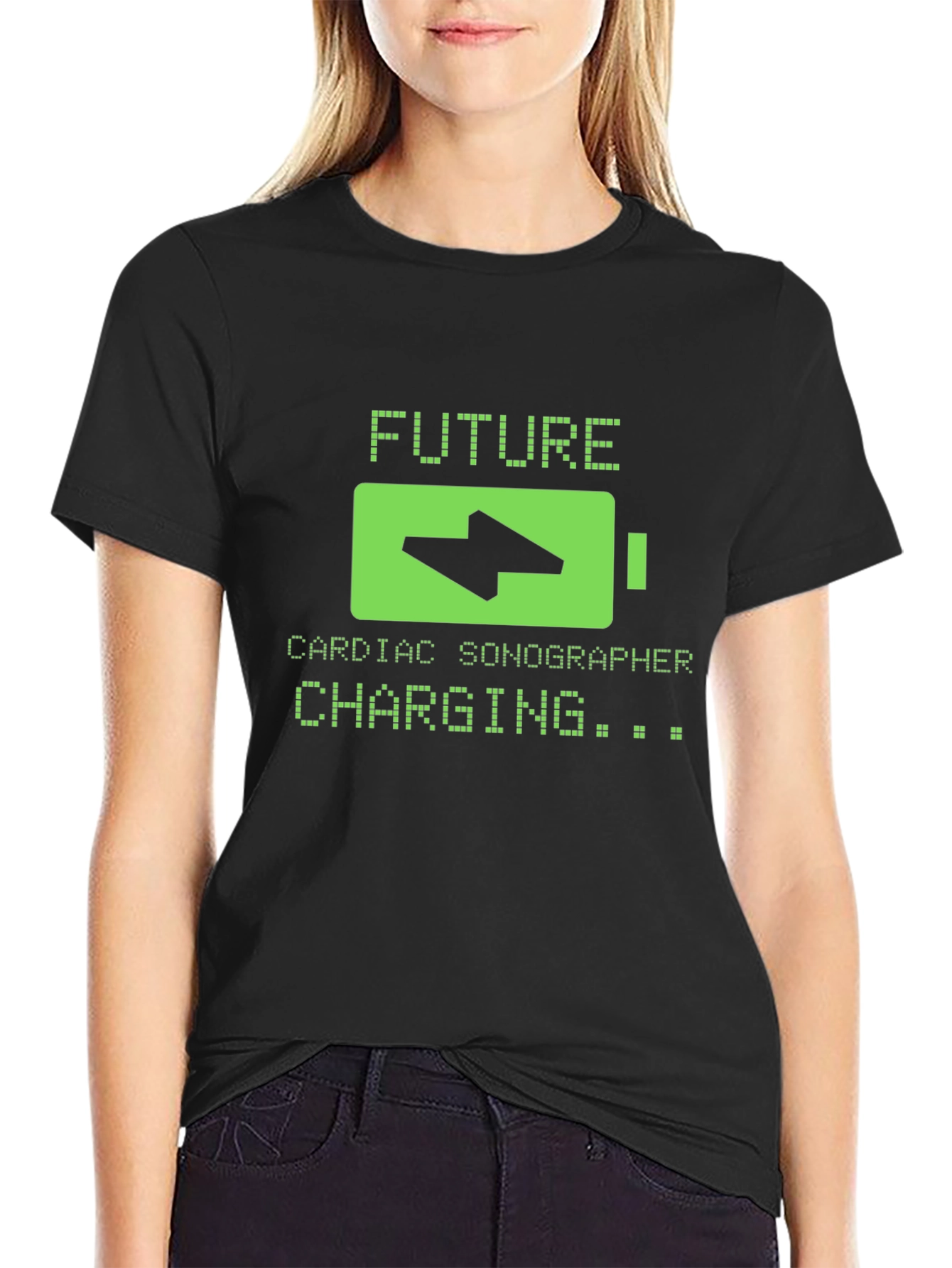 Future Cardiac Sonographer Charging T-Shirt