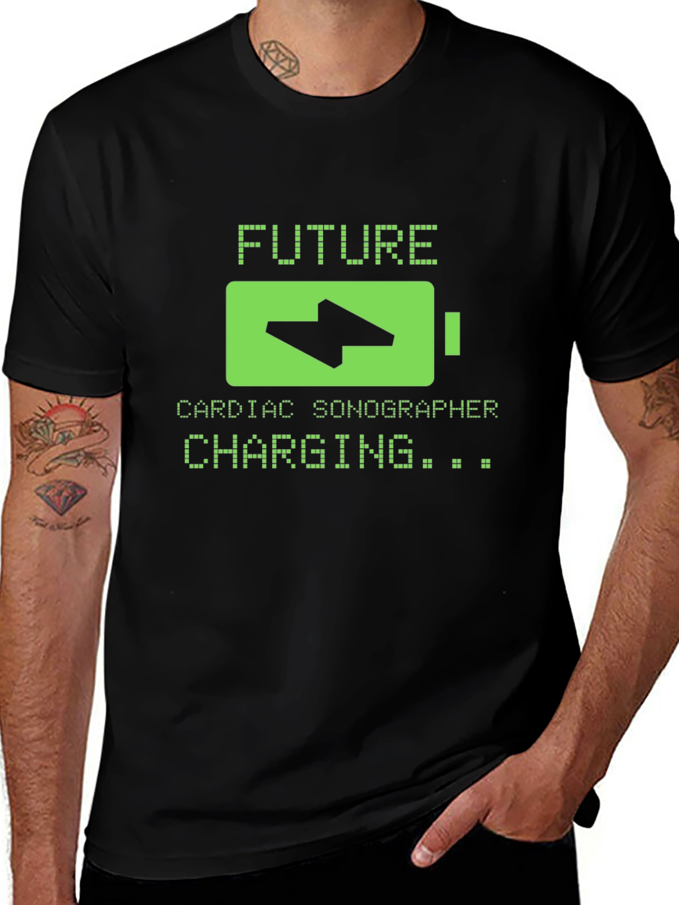 Future Cardiac Sonographer Charging T-Shirt