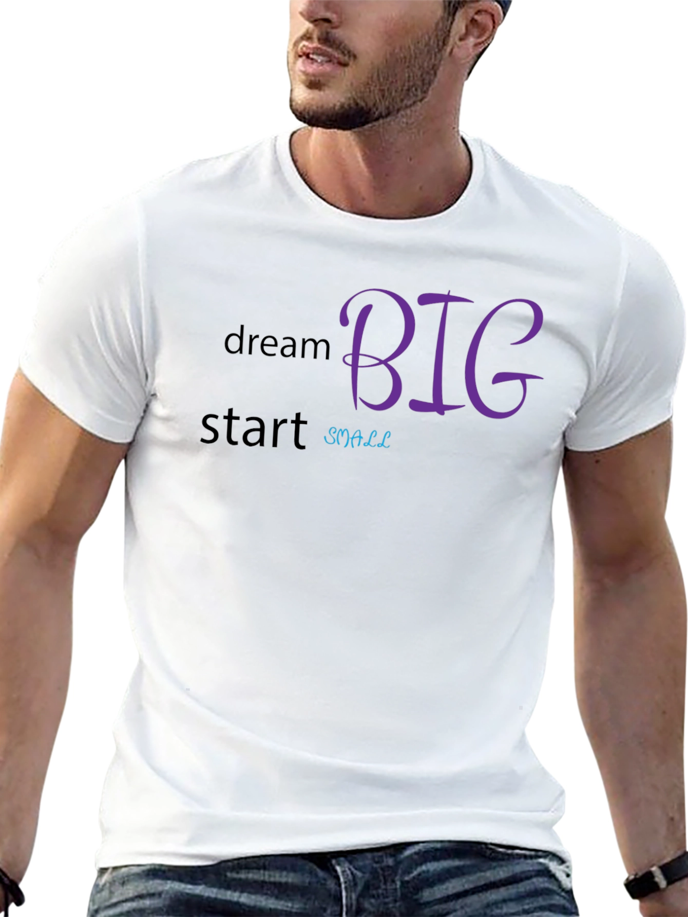 Dream Big Start Small Graphic Tee - Motivational