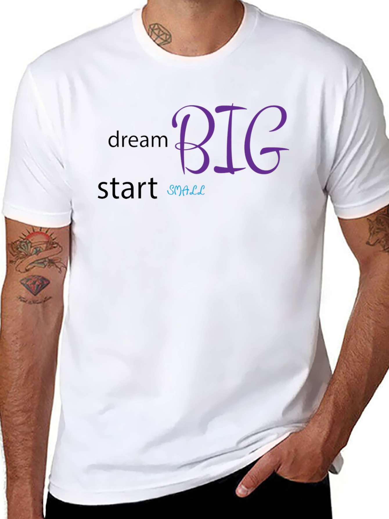 Dream Big Start Small Graphic Tee - Motivational