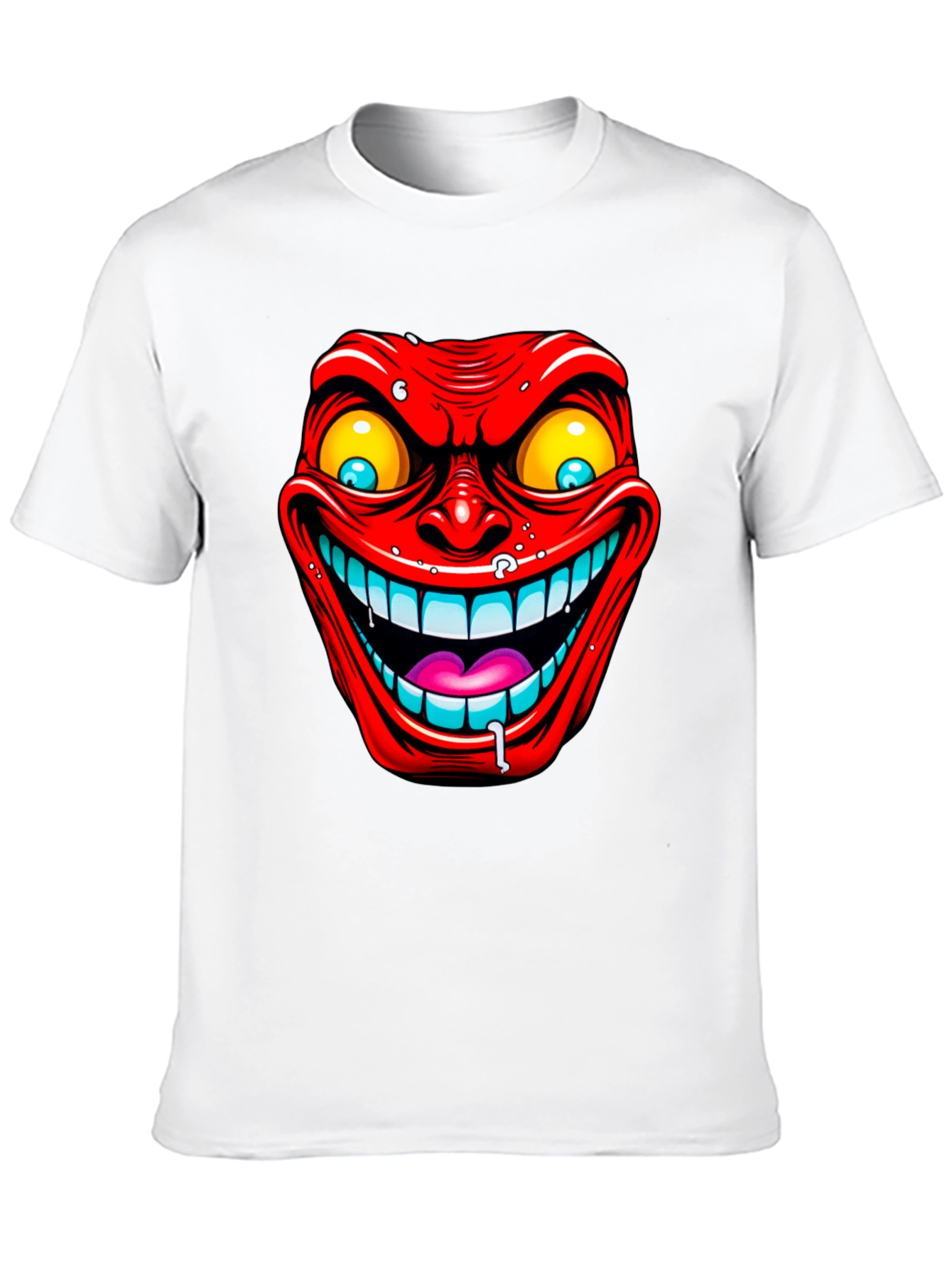 Evil Grin Graphic Tee - Mens Black T-Shirt