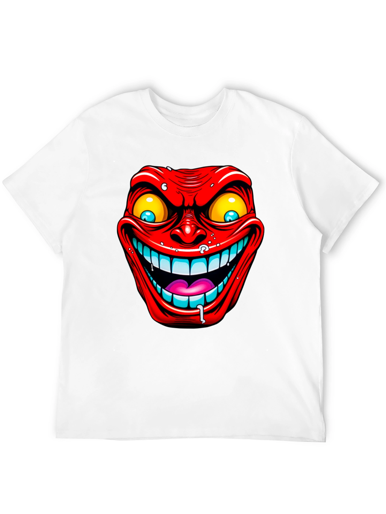 Evil Grin Graphic Tee - Mens Black T-Shirt
