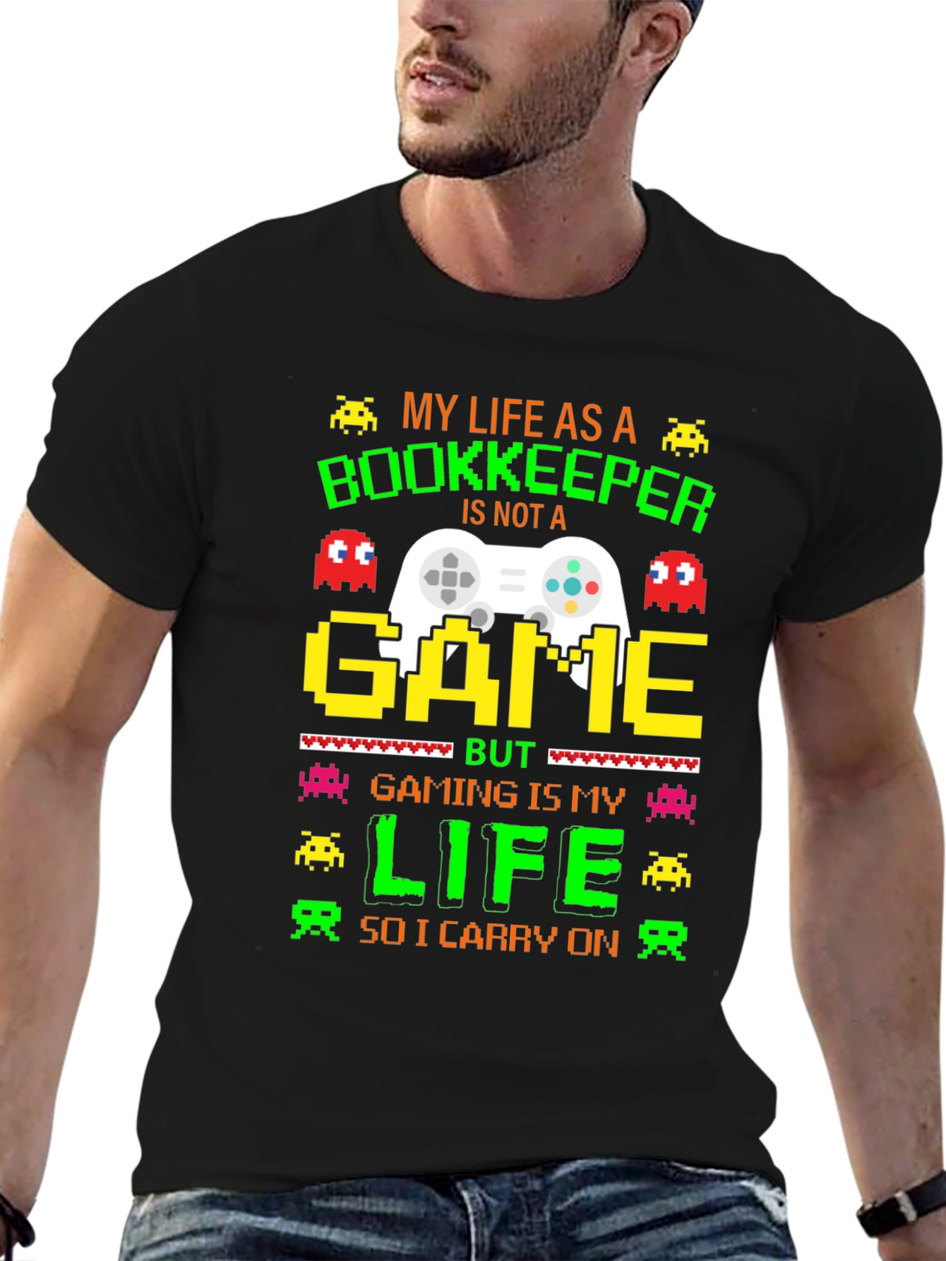 Gamer Bookkeeper T-Shirt: My Life As A Bookkeeper