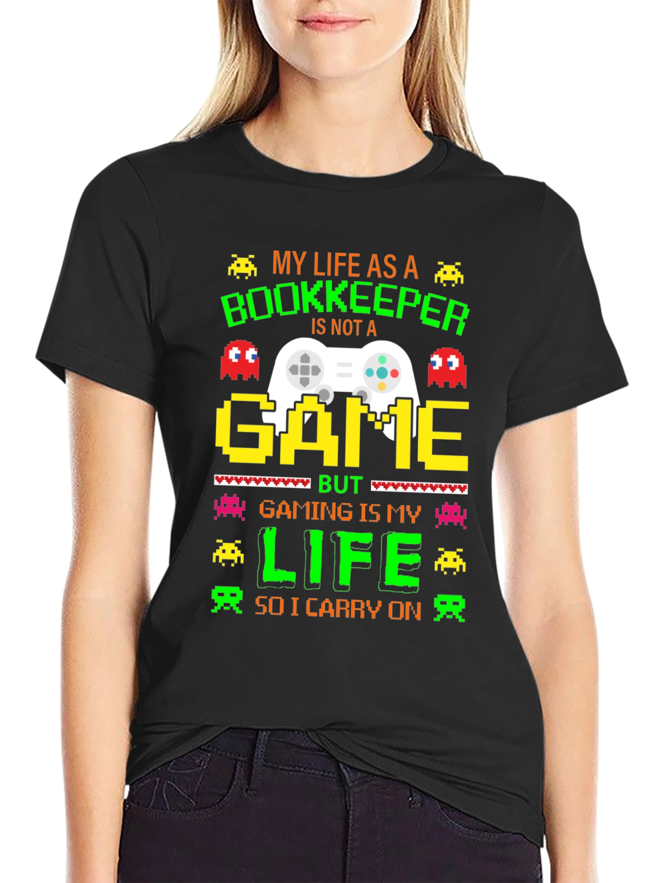 Gamer Bookkeeper T-Shirt: My Life As A Bookkeeper