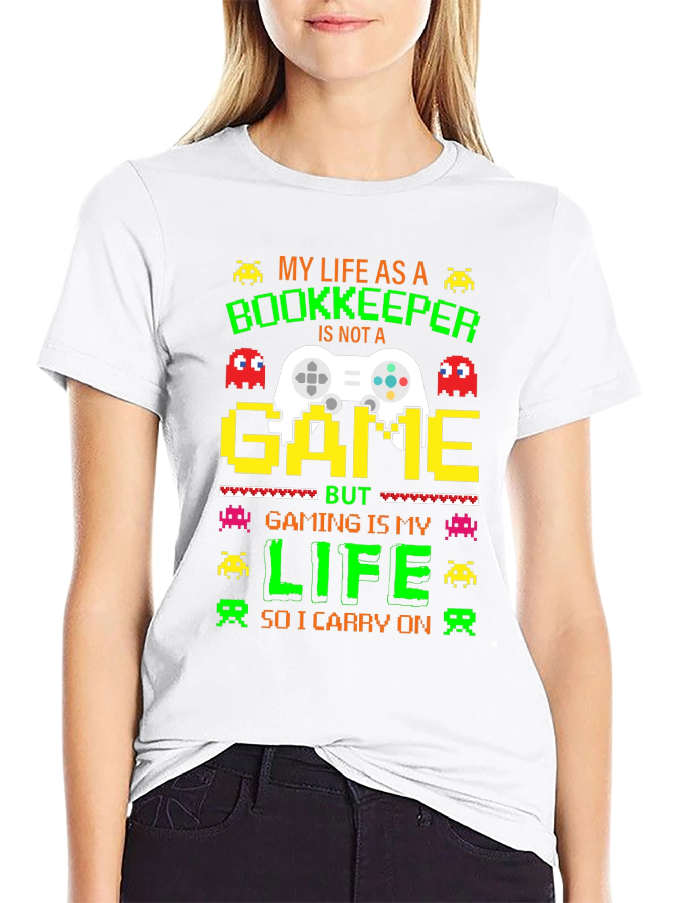 Gamer Bookkeeper T-Shirt: My Life As A Bookkeeper