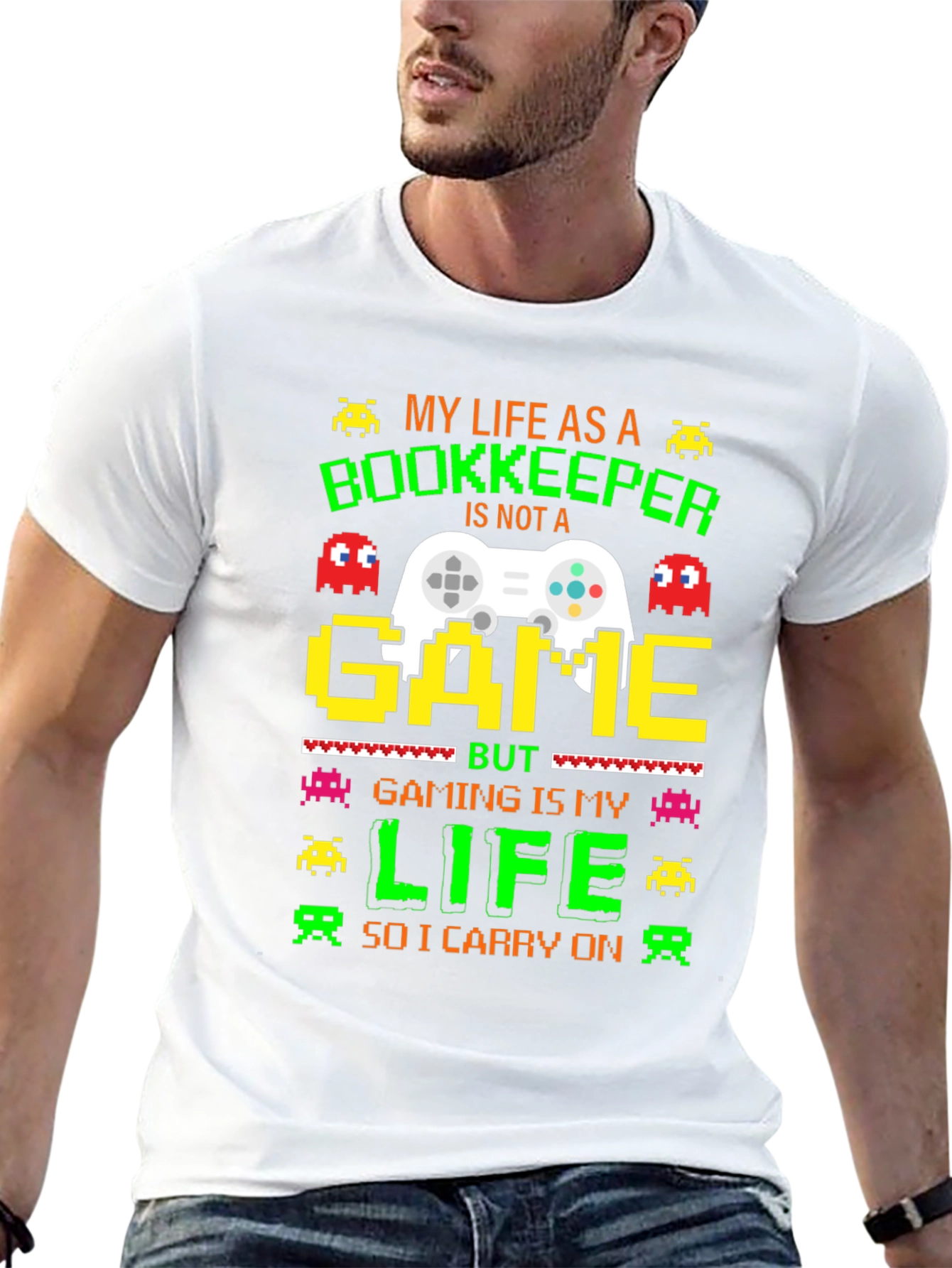 Gamer Bookkeeper T-Shirt: My Life As A Bookkeeper