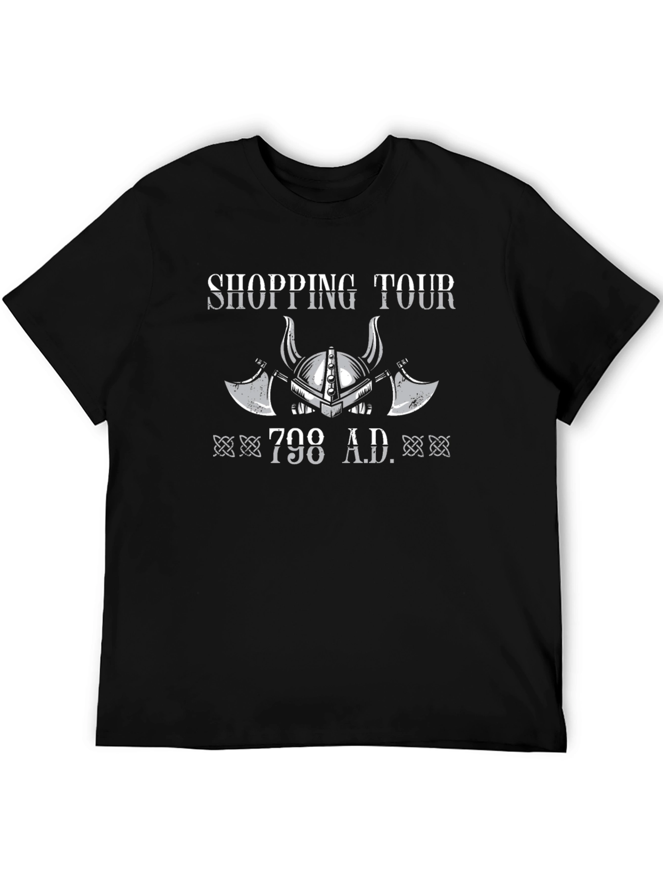 Shopping Tour 798 A.D. Black T-Shirt