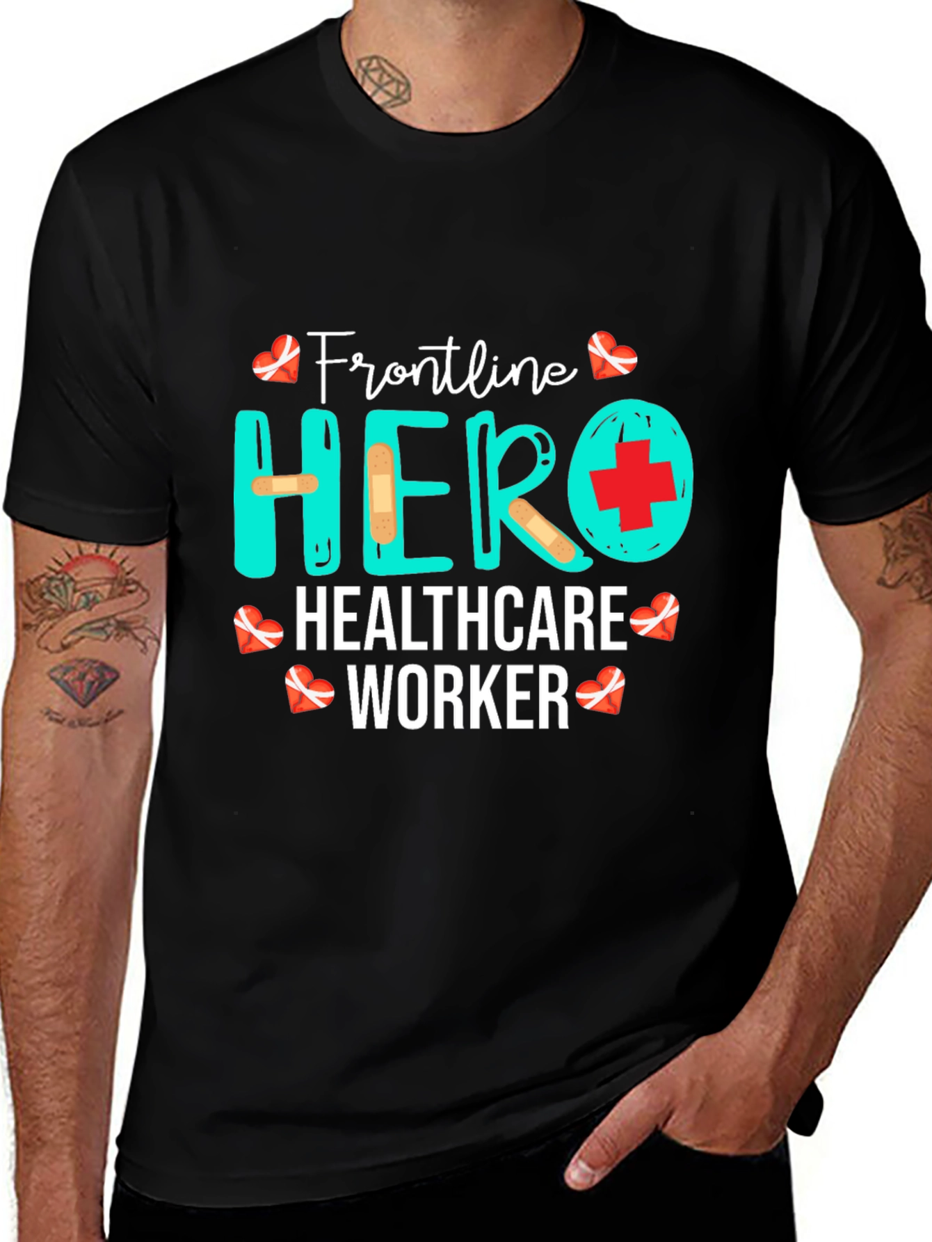 Frontline Hero Healthcare Worker Graphic T-Shirt