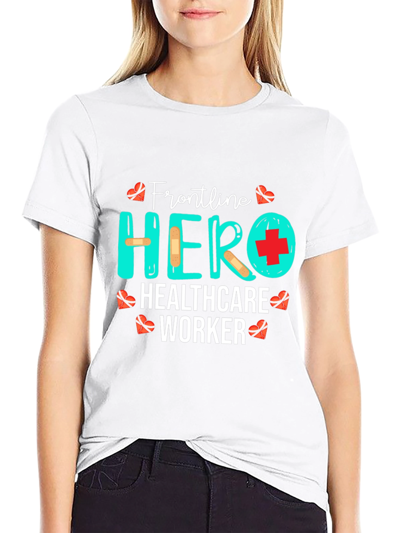 Frontline Hero Healthcare Worker Graphic T-Shirt