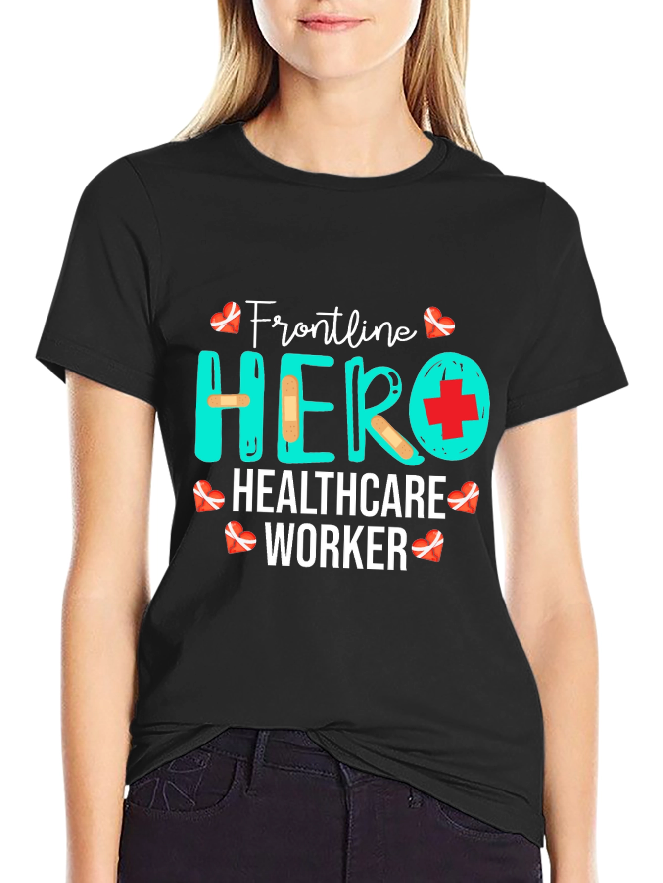 Frontline Hero Healthcare Worker Graphic T-Shirt