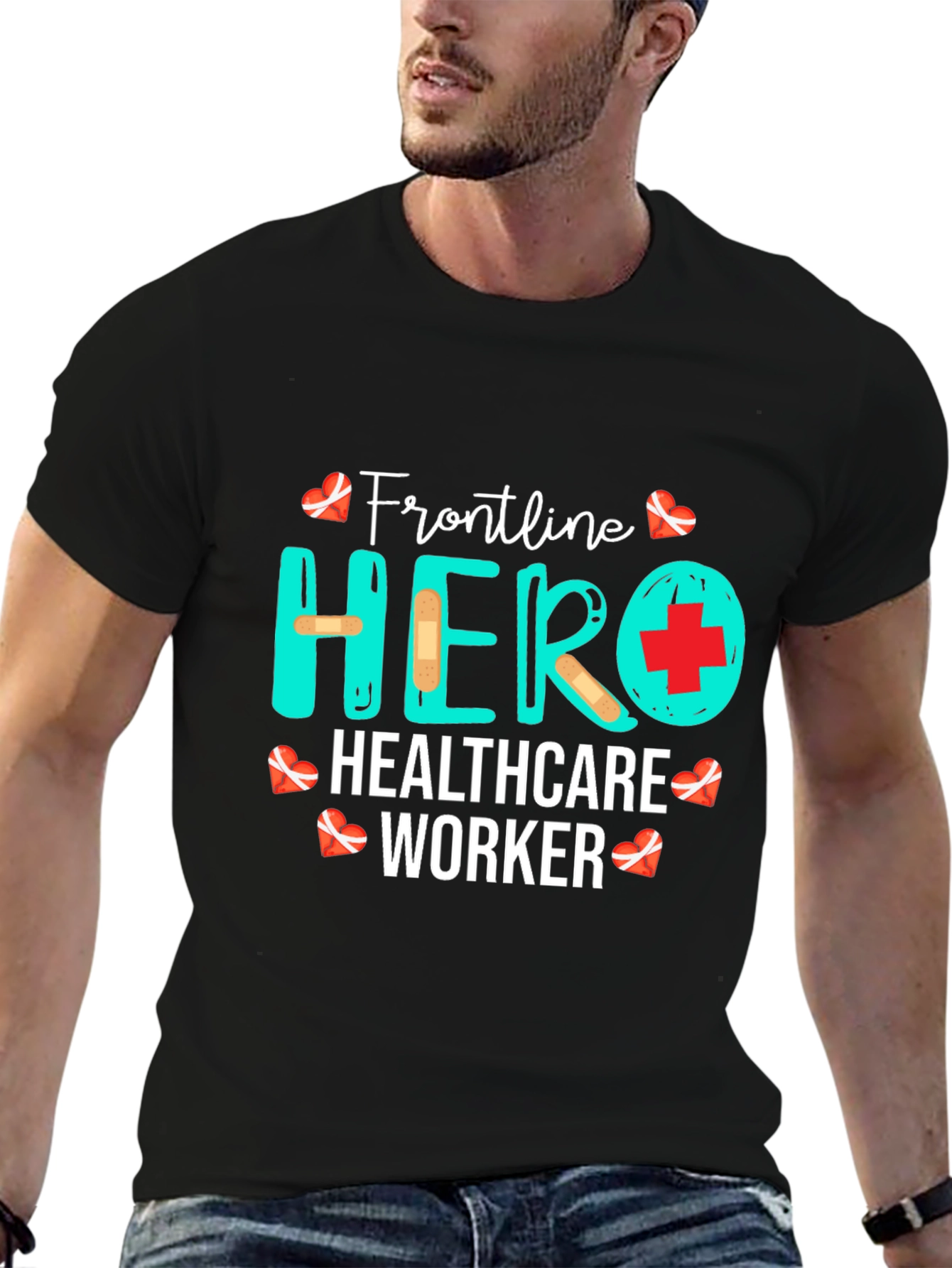 Frontline Hero Healthcare Worker Graphic T-Shirt