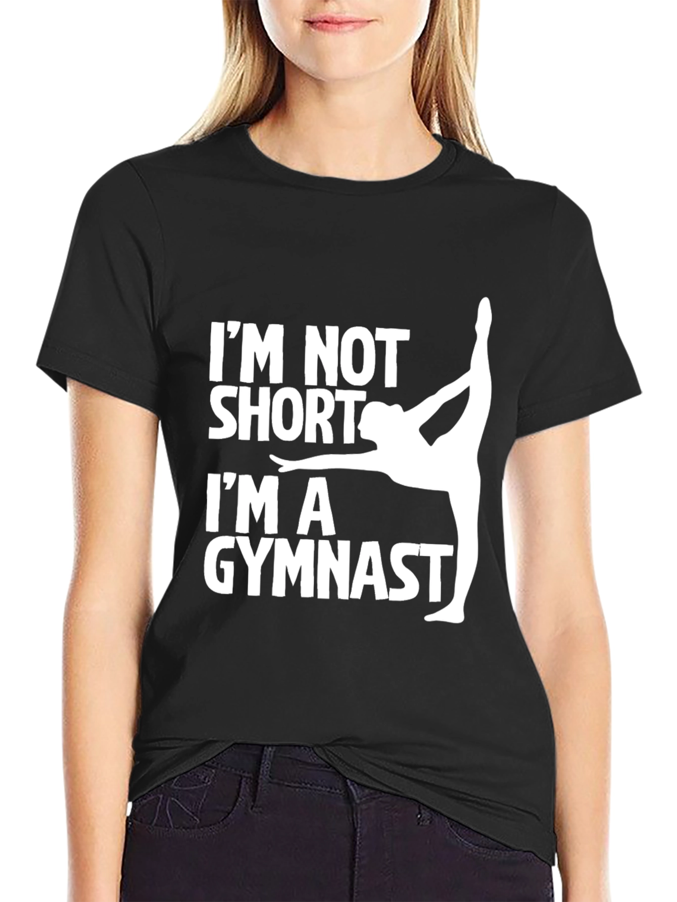 Gymnast Graphic Tee - Im Not Short