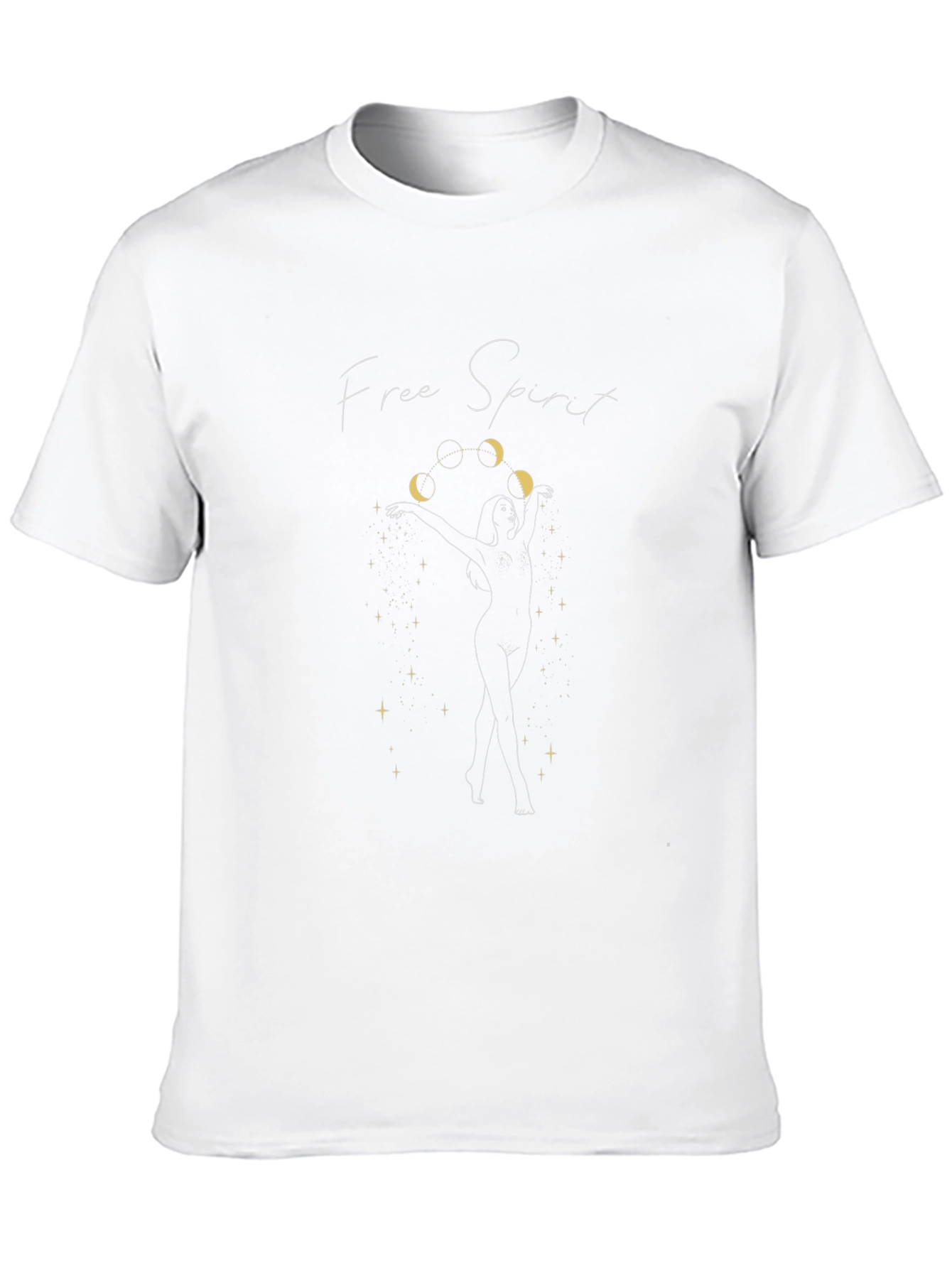 Free Spirit Moon Phases Graphic T-Shirt