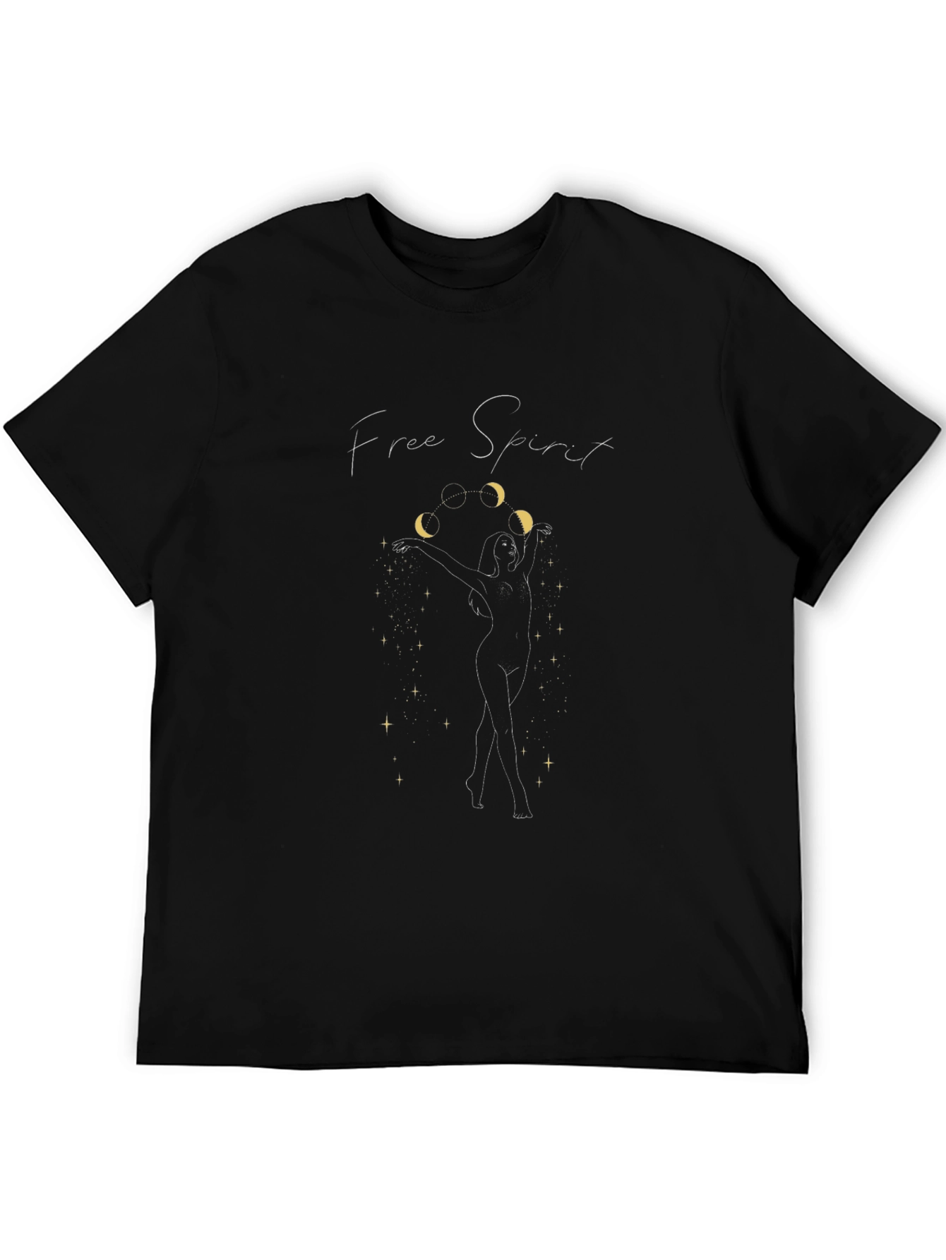Free Spirit Moon Phases Graphic T-Shirt
