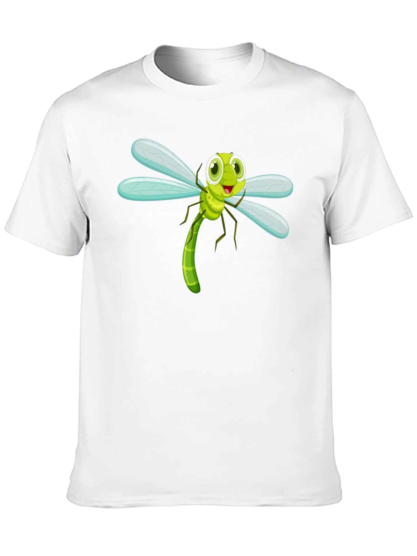 Dragonfly Cartoon Graphic Tee - Fun Insect Shirt