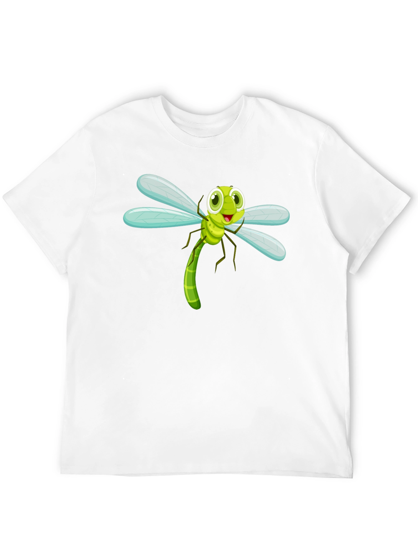 Dragonfly Cartoon Graphic Tee - Fun Insect Shirt