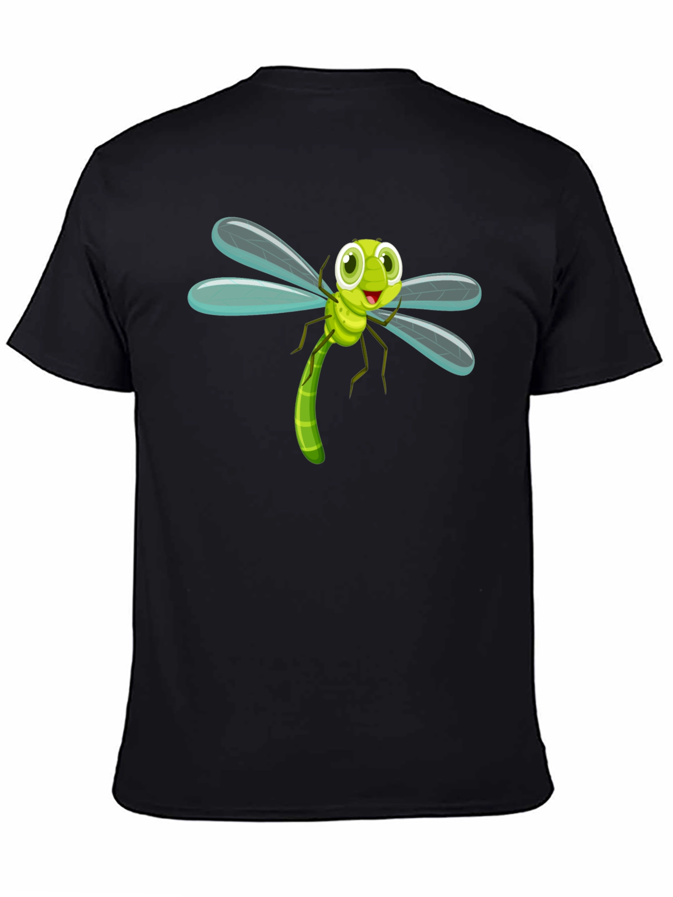 Dragonfly Cartoon Graphic Tee - Fun Insect Shirt