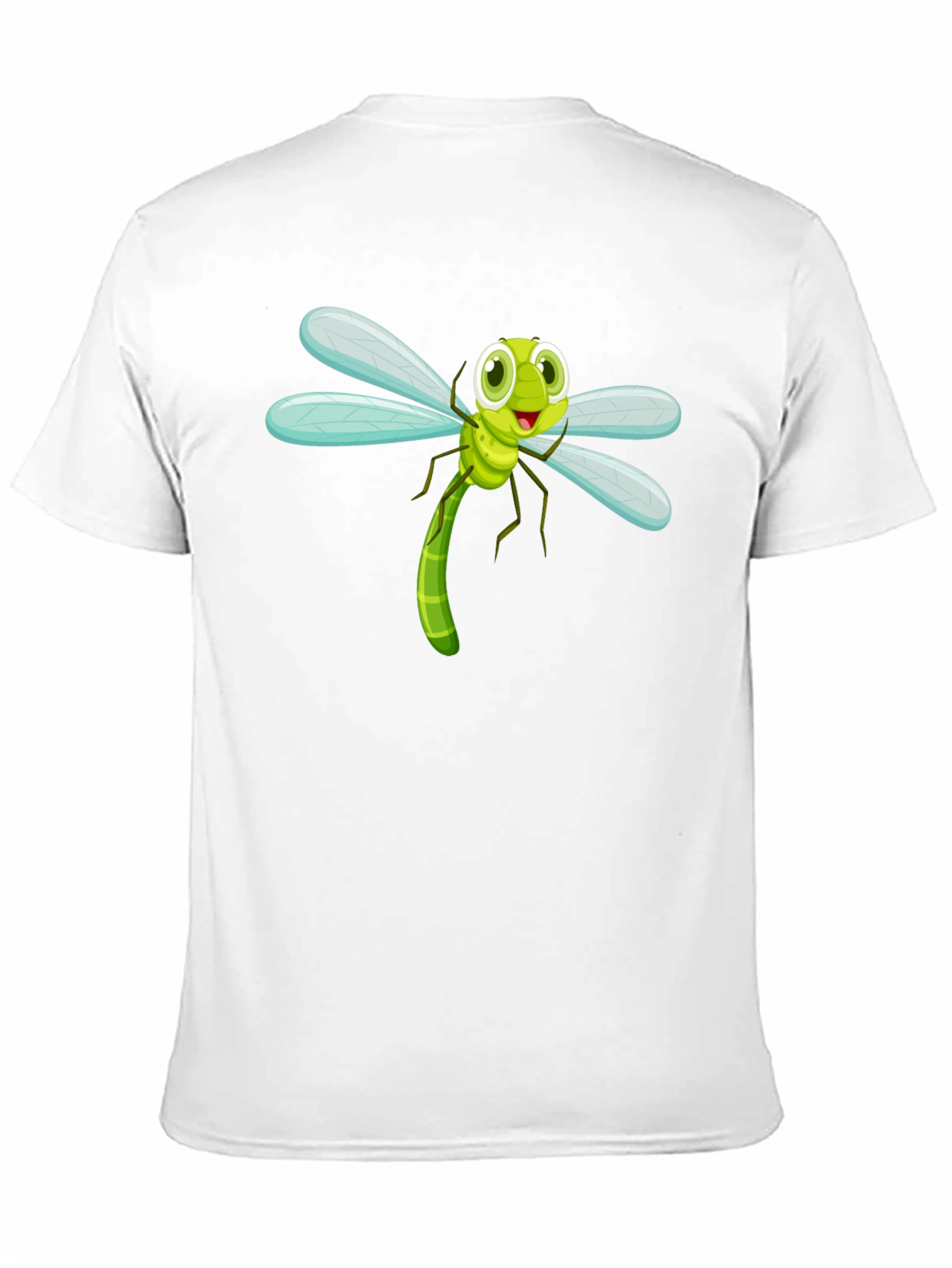 Dragonfly Cartoon Graphic Tee - Fun Insect Shirt